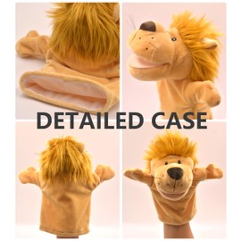 LOMTRATS Animal Hand Puppets for Kids with Movable Open Mouths, Perfect for Storytelling,Teaching,Preschool,Birthday Gifts