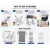 Aluminum Alloy Laptop Holder Stand Adjustable Foldable Notebook Cooler for