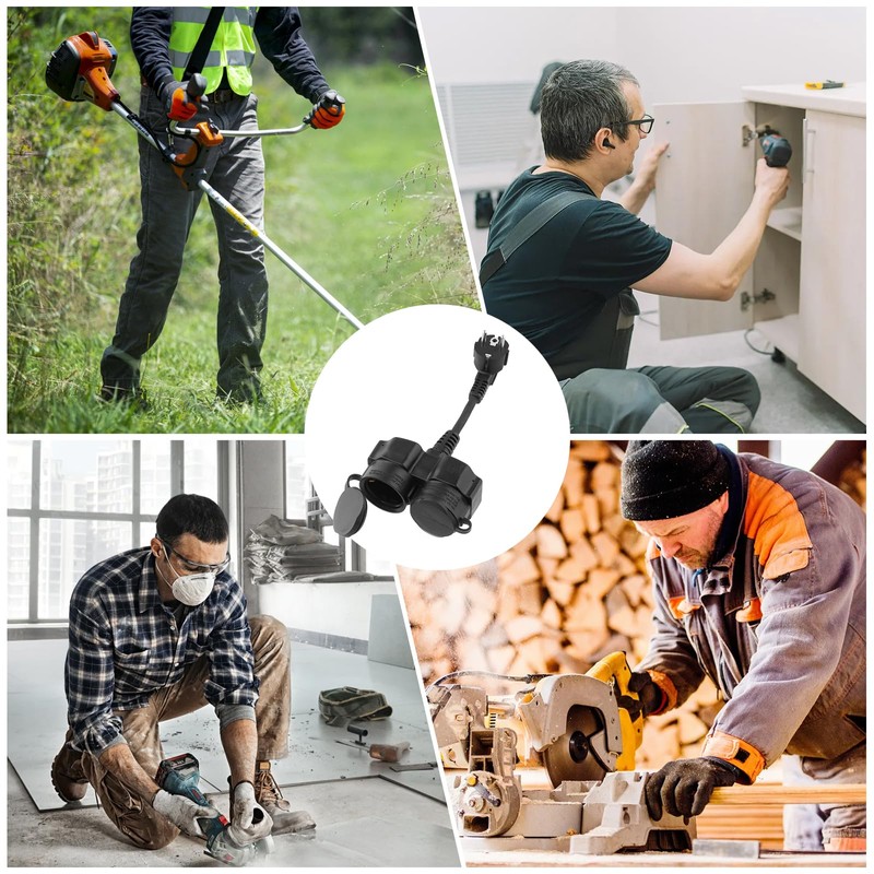 Socket Distributor Outdoor Double Plug for Outdoor Socket, 3500 W,