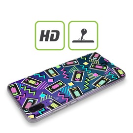 Head Case Designs Video Cassette Patterns Iconic 90's Soft Gel Case Compatible With Honor Play 4T Pro