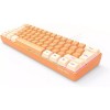 Snpurdiri 60% Wired Gaming Keyboard, RGB Backlit (Cream and Orange)