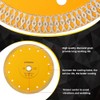 Solidure 7" Wet Tile Saw Blade,Diamond Saw Blade for Granite,Marble,Porcelain