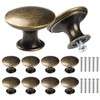 NC 10 Pcs Vintage Round Drawer Handle Retro Pull Handles