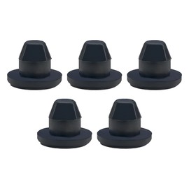 DUSCOKE 5PCS Bottle/Floor Jack Oil Plugs, 8mm Rubber Horizontal Jack Filler Bung Plug for Oil Reservoir Filler Hole, Universal Flat-Head Hydraulic Seals Replacement Accessories (5PCS)