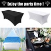 Wedding_Decorations Tight Fit Lycra Table Cover Spandex Cloth Tradeshow Vendor
