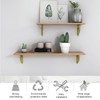 MOROBOR 2PCS Metal Craft Bracket Floating Shelves Shelf Brackets Wall