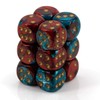 DND Dice Set-Chessex D&D Dice-16mm Gemini Red, Teal, and Gold