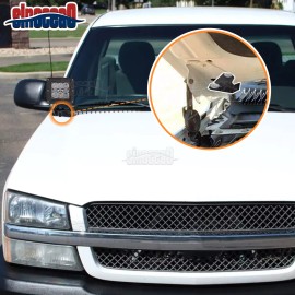 SINOCEA0 Hood Ditch Panel LED Light Pod Brackets Fit Chevy Silverado Suburban & GMC Yukon