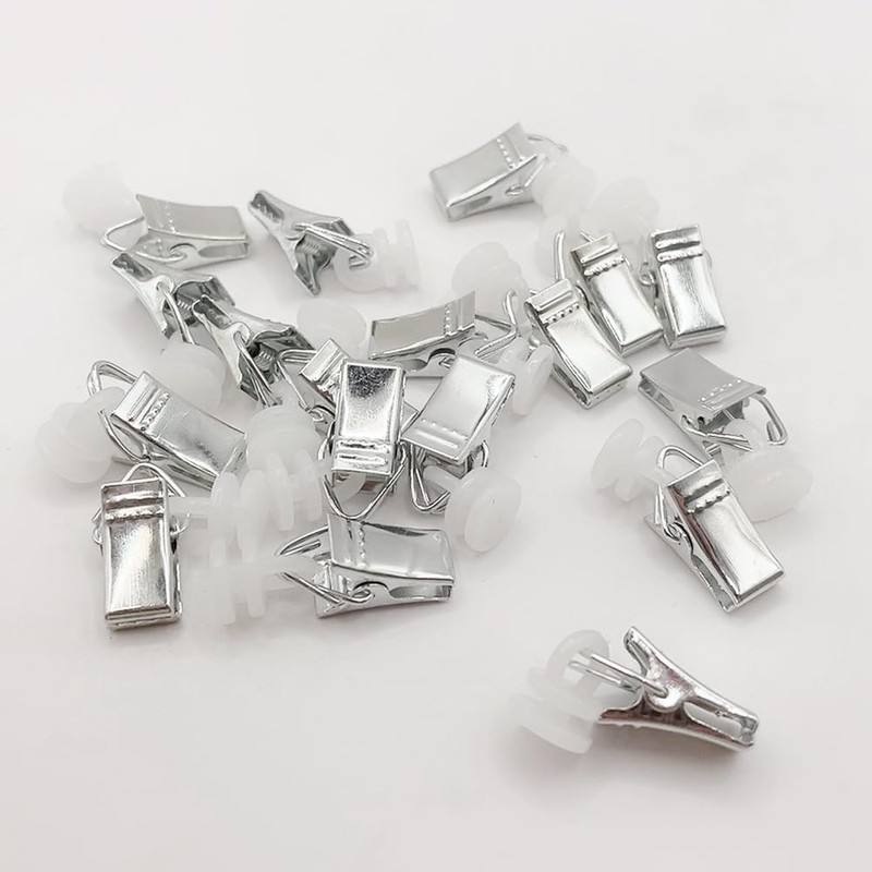 UMCHU Pack of 50 Curtain Clips, Clips with Wheels, Clips