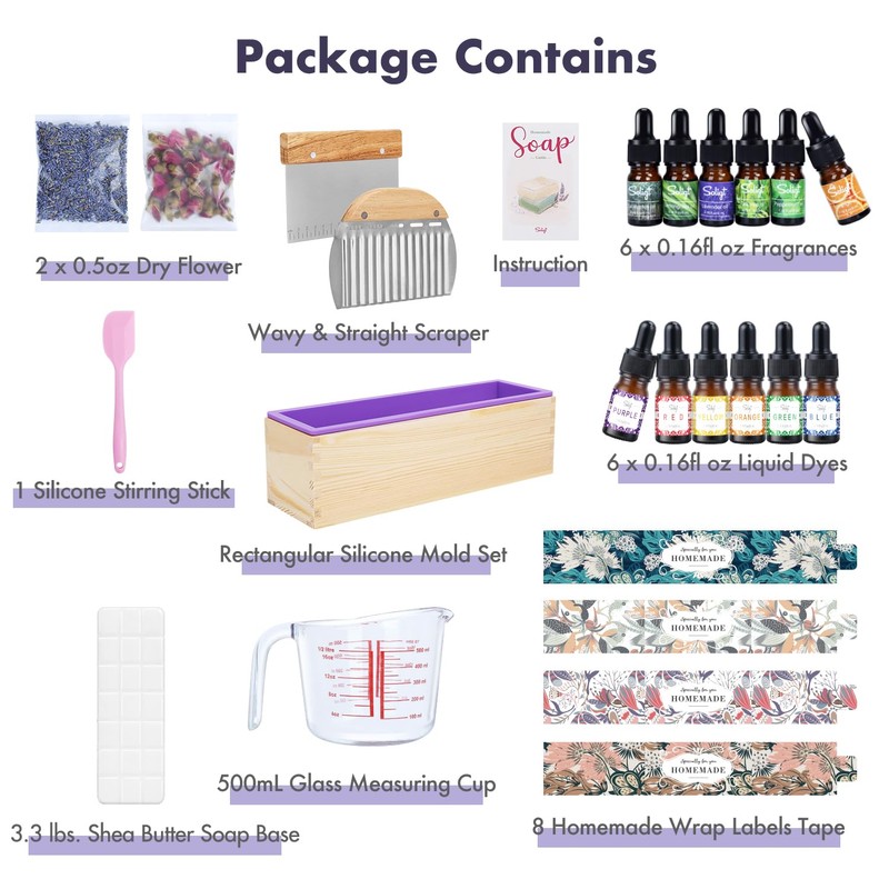 SOLIGT DIY Soap Making Kit, Soap Making Supplies with 3.3