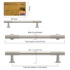 Amerdeco 10 Pack Brushed Satin Nickel Cabinet Pulls 5 Inch(128MM)