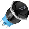 Horn Button, 12V 10A 16MM Heavy Duty Stainless Steel Momentary