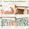 Cabinet Curtain, 28"W x 51"L, Sage Sink Skirt for Kitchen