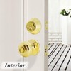 Probrico Door Knob and Double Cylinder Deadbolt Lock Set, Polished