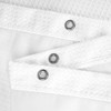 N&Y HOME Stall Waffle Weave Shower Curtain with Snap-in Liner