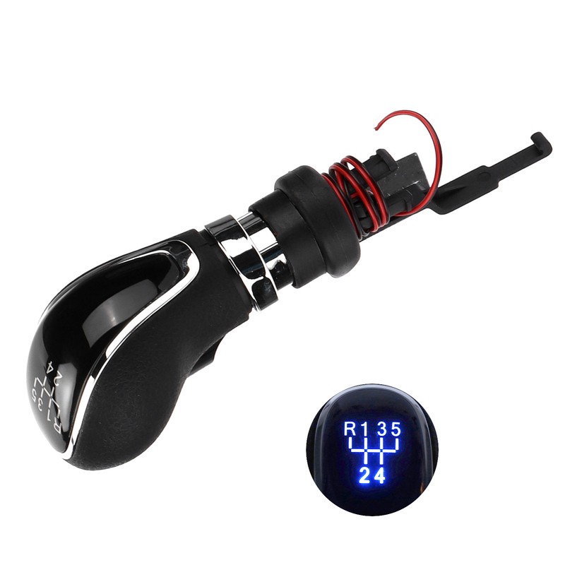 Car 5 Speed Gear Shift Shifter Knob with Light Replacement