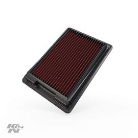 K&N Engine Air Filter: High Performance, Premium, Washable, Replacement Filter: 2015-2019 Hyundai/Kia L4 (Sonata, Sonata Hybrid, Optima, Optima Hybrid, Cadenza, K5, K7), 33-5026, Heather Red