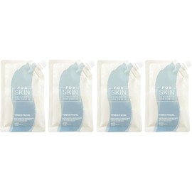 Tónico facial exfoliante 75 ml con ácido salicílico y glicólico Mejora tono, textura y luminosidad Elimina puntos negros y células muertas (Kit Refiles)