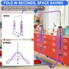 Triclicks Foldable Gymnastics Bar for Kids 3-12, Adjustable Height Training