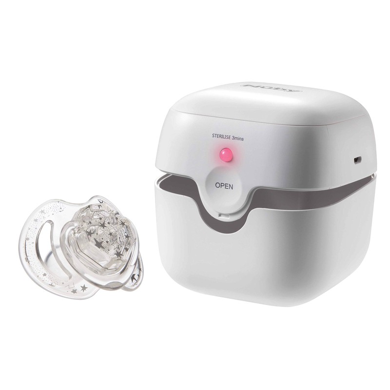 Nuby - Promo Pack: Mini Portable steriliser Oval Dummy 0-6