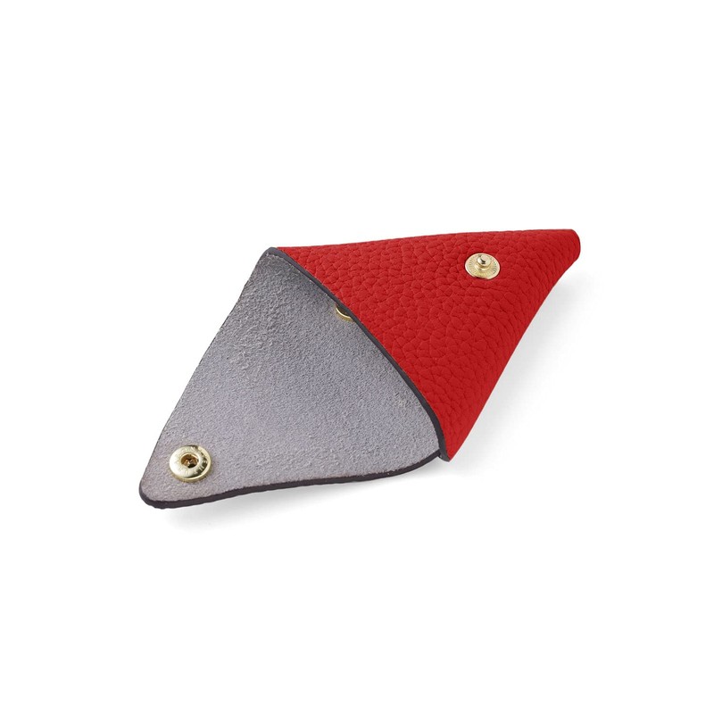 Bonaventura Triangle Coin Case BCCT4, red