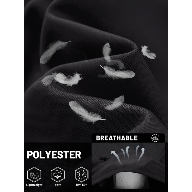 TACVASEN Men's Sun Shirts Hoodie UPF 50+ Rash Guard SPF