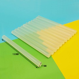 FANGZI 150 x 11 mm Hot Glue Sticks Universal Transparent Super Sticky Glue Pack of 45