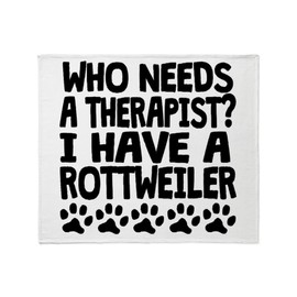 CafePress I Have A Rottweiler Throw Blanket Super Soft Fleece Plush Throw Blanket, 60"x50"