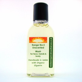 Unscented Wash Hand & Body Wash, Shower Gel, Liquid Soap, Handmade. Vegan. Natural Skin Care (Unscented Wash, 25 ml)