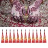 12pcs 0.9oz Temporary Tattoo Paste Red Professional Waterproof Safe DIY