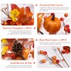 6 FT Fall Garland with 20 Lights & Timer, Pre-lit