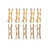 100Pcs Brass Crimp Terminals, U-Shaped Wire Docking Connector Line Pressing