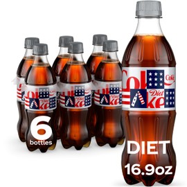 Diet Coke Diet Soda, 16.9 fl oz Bottles, 6 Pack - Cola Soft Drinks
