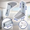 Set of Hinges for Fridge Door Handle for Liebherr 9590178