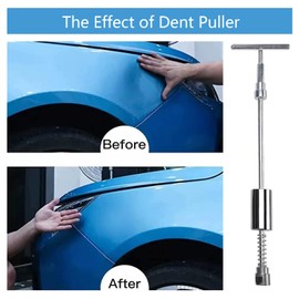 RVGIVE 100 PCS Car Paintless Dent Puller Repair Kit with Bridge Puller,Black Lifter,Slide Hammer T-bar Dent Puller,Glue Gun and Suction Cup,for Repairing Minor and Deep Dents in car.