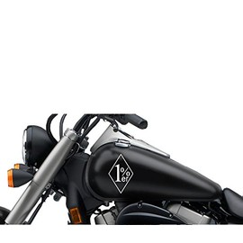 FGD Motorcycle Gas Tank 1% er Decal Sticker Set 6"x3.5" Universal