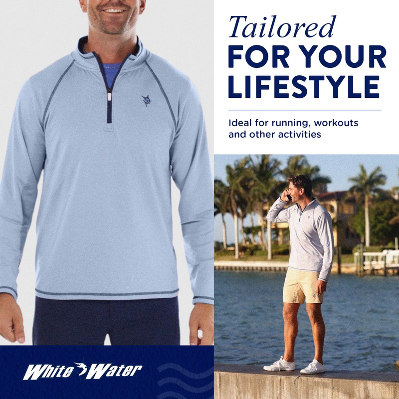 White Water New Harbor Quarter Zip Pullover for Men -
