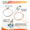 Hicello Natural Gas Pilot Burner Assembley Replacement for Real Fyre