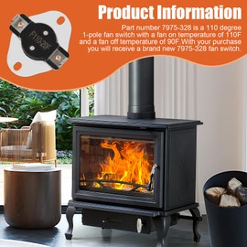 7975-328 Fan Switch F110 Compatible with Select Coleman and Luxaire Furnace Models