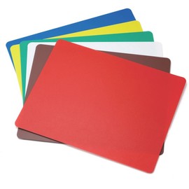 TableCraft Products FCB1218A Assorted Flexible Cutting Board - 6 / PK