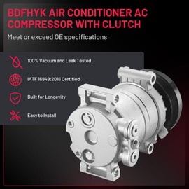 BDFHYK Air Conditioning A/C Compressor 58950 Compatible with Chevry Silverado, Blazer, C1500, C1500 Suburban, C2500, C3500, K1500, K2500, K3500, Sonora, Tahoe, Compatible with GMC Jimmy/Sonoma/Yukon