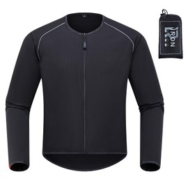 IRON JIA'S Motorcycle Jacket Windproof Liner, Water-Repellent, UPF 40+ Sun Protection, Breathable, Compact and Packable (No Armor) L