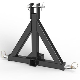 Tractor Attachments 3 Point 2" Receiver Trailer Hitch Drawbar Adapter Category One Tractor Fit for Kubota, Bobcat, John Deere