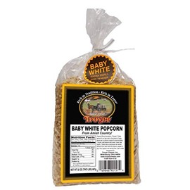 Amish Popcorn Gluten Free, NON GMO Tender Baby White by Troyer - 2 lb. Bag