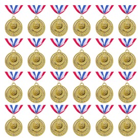 Abaokai 24 Pieces Gold Award Medals Winner Medals Gold Prizes for Sports, Competitions, Party, Spelling Bees, Olympic Style, 2 Inches