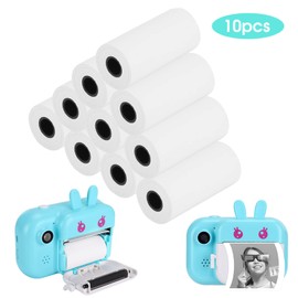 Chazcool 10 Rolls Thermal Paper for Portable Kids Print Camera, 2.2inch x 19.7ft Fit for Most Kids Camera