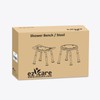 Ez2care Shower Chair, Adjustable Non-Slip Shower Bench with Suction Feet,
