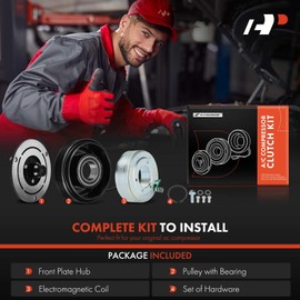A-Premium Air Conditioner AC Compressor Clutch Kit Compatible with Ford Escape 2008-2012 & Mazda Tribute 2008-2011 & Mercury Mariner 2007-2011, 3.0L
