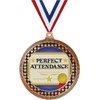 2.75" Perfect Attendance Medal Award, Bronze Vega Perfect Attendance Team