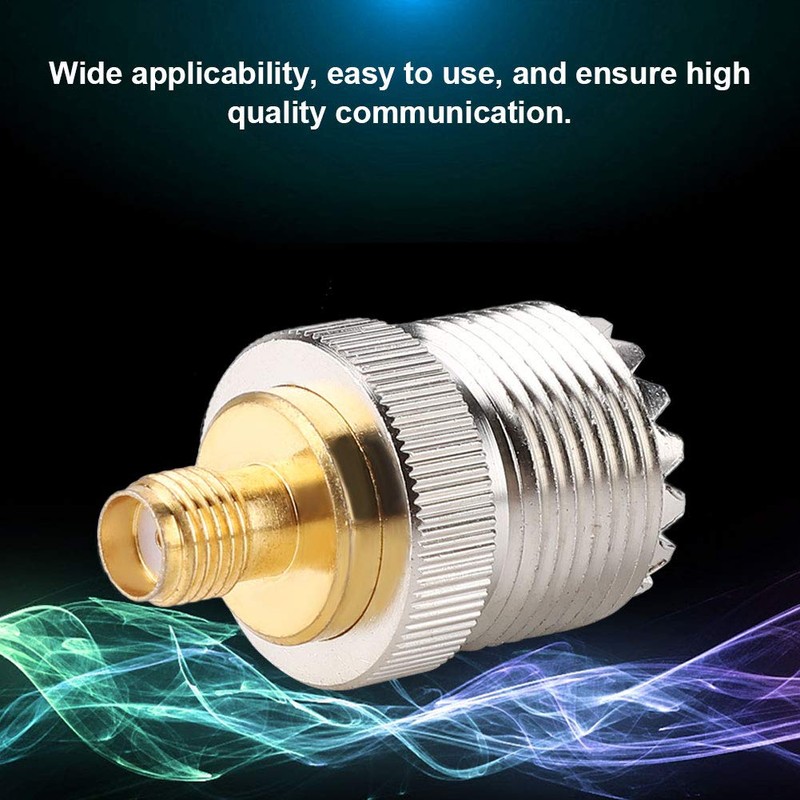 2PCS UHF Connector Female S0239 to SMA-F Adapter RF Coaxial